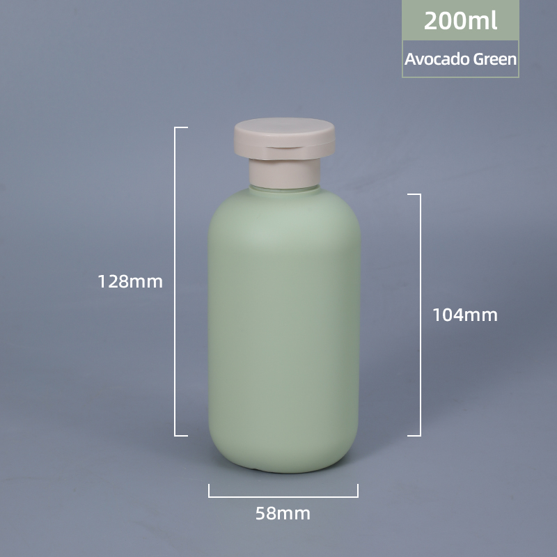 Screen Printing Cosmetic Skincare Squeeze Bottle Flip Top Cap For Easy Of Body Lotion
