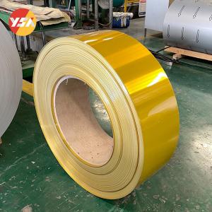 China Prepainted Color Coated Aluminum Strip Coil Sheet Roll PE PVDF Coating wholesale