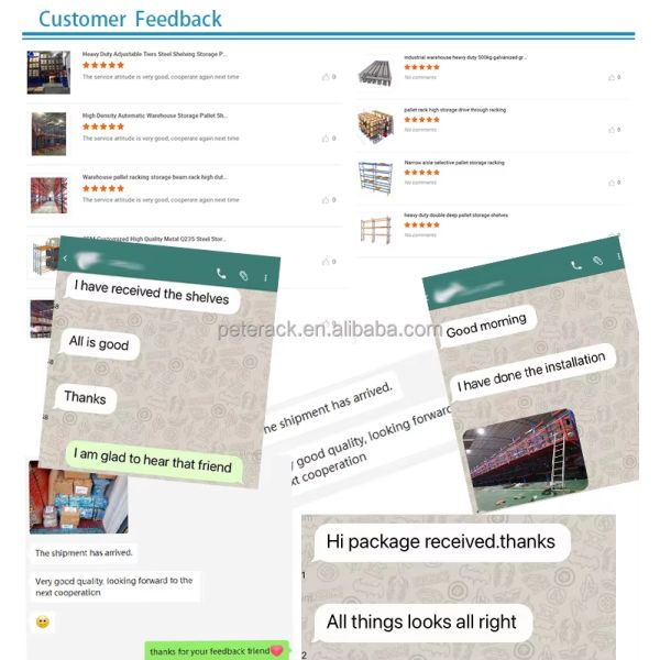 Peterack Heavy-Duty Push Back Racking System for Warehouse Storage