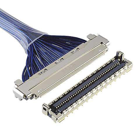 IPEX-CABLINE-CA II 20878-040T-01 Lvds Micro Coaxial Cable Right angle vertical mating type micro-coaxial connector