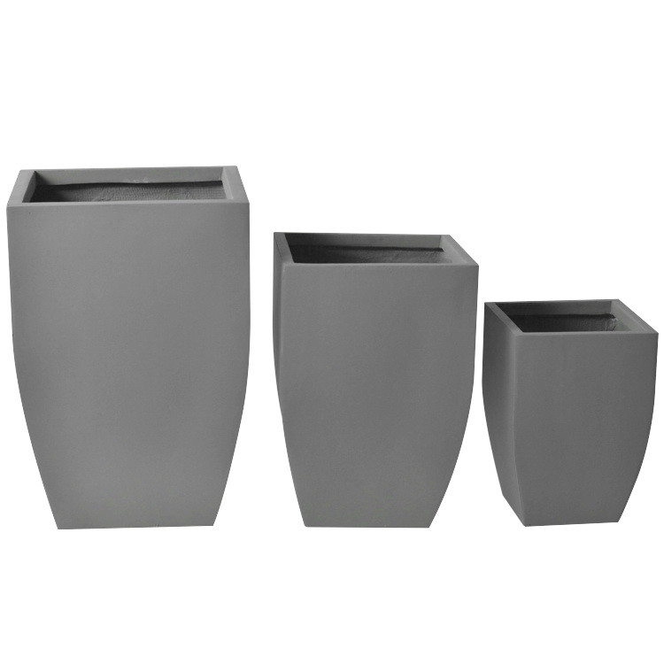 Bowl Shape Fiber Clay Flower Pot Small Size Bowl Planter Box For Indoor Outdoor Home Garden