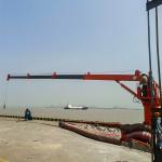 10 Ton Pedestal Marine Hydraulic Crane with 12m~35m Span