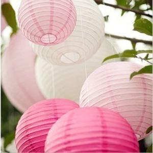 China Hot sale pink chinese handmade paper lantern wholesale