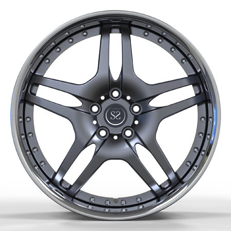Polish Alloy 22 Inches Ferrari Forged Wheels Bmw M8 2 Piece 5x112