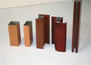 China HW9 Hardness 5.8M 6063 T5 Wood Grain Aluminum Extrusion wholesale