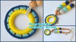 Necklace with amigurumi toy, Nursing necklace,Breastfeeding necklace, crochet