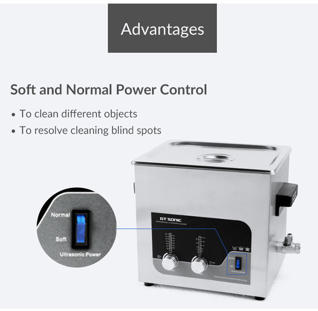 Durable Medical Ultrasonic Cleaner , Injector Nozzle Automatic Denture Cleaner