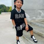 Summer Children Clothing Sets Boys Streetwear Kids Two Piece Shorts Multicolor