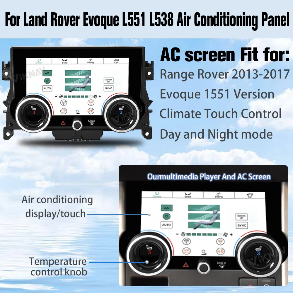 Android Touch Screen Car Radio For Range Rover Evoque L538 L551 2013-2017 Multimedia Player GPS Navigation Carplay