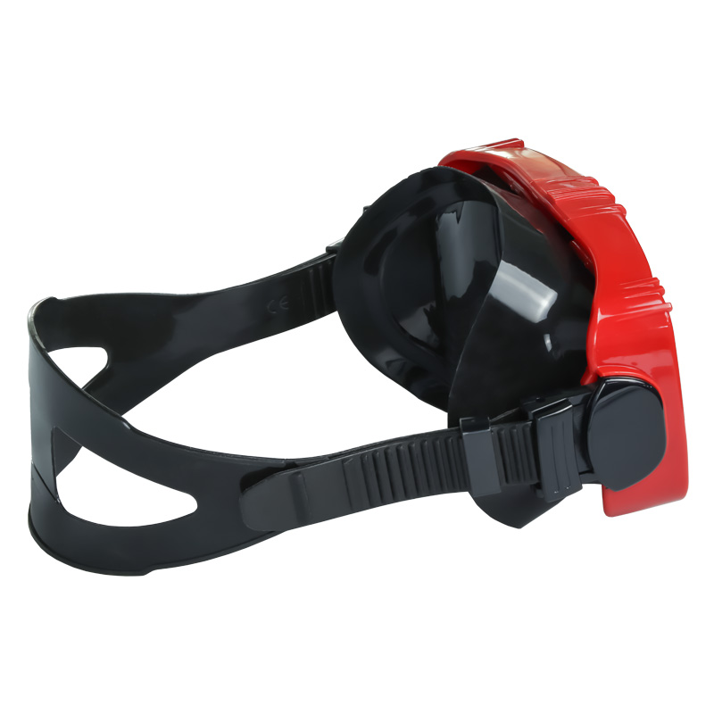 Swimming Diving Mask Scuba Women's Snorkel Mask Square Transparent Metallic
