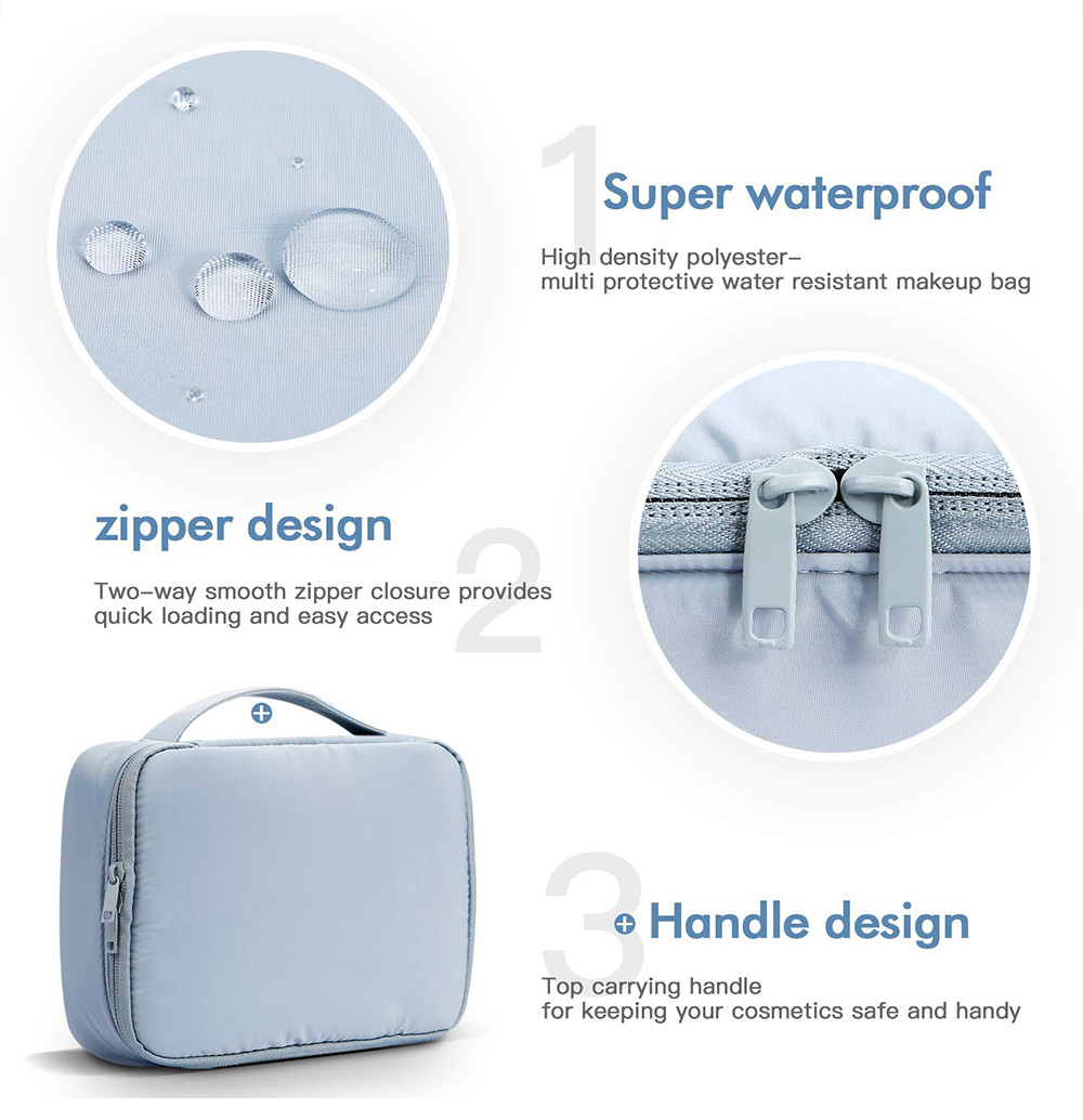 Women Multifunction Travel Cosmetic Organizer Bag With Inner Pouch