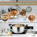 Direct Selling Restaurant Mirror Polished Cooking Soup Serving Pot Stainless