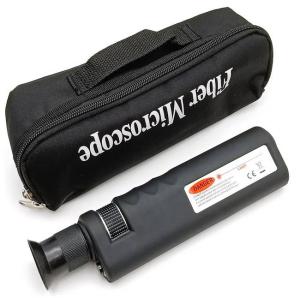 China 400X Optical Fiber Scope For Inspecting Terminations Black Color wholesale