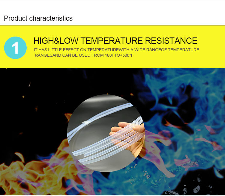 Extrusion Ptfe Molded Pipe Temperature Resistant Ptfe Tube Corrosion Resistant