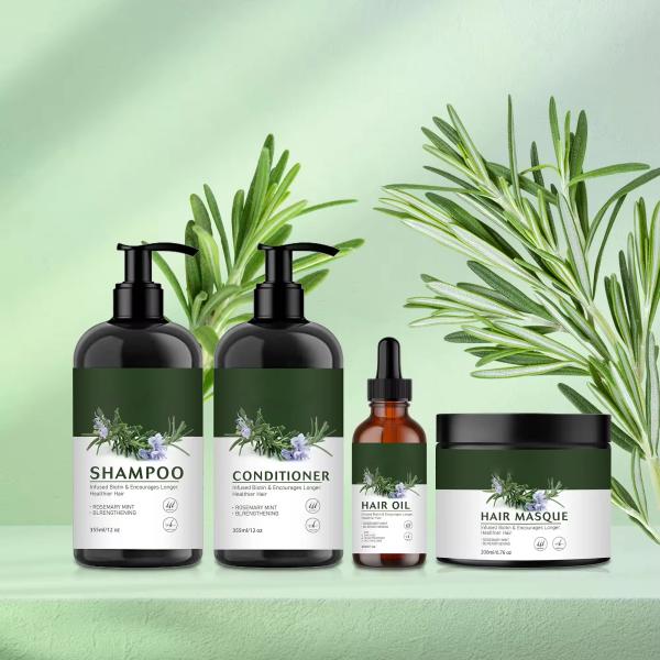 Vegan Hair Care Rosemary Mint Strengthening Oil Control Hair Growth Shampoo