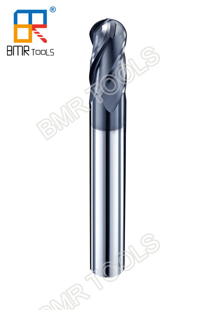Excellent Price Carbide 4F Ball Nose HRC45 for CNC Machine work Black Coating