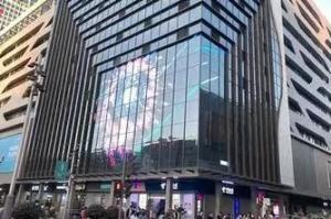China Indoor Outdoor Aluminum Frame Glass Curtain Wall LED Display For Building wholesale