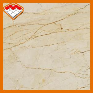 China Golden Veins Beige Bathroom 12mm Marble Stone Slab wholesale
