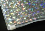 220x160mm Shiny Holographic Bubble Envelope Mailers with Zipper Cosmetic Bubble