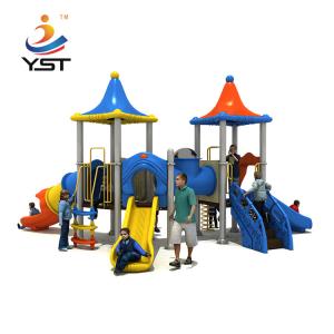 China GS Adventure Park Galvanized Kids Playground Slide 15 Kids Capacity wholesale