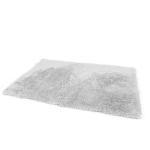 Long Lasting 17'' X 24'' Latex Backed Bath Mats White Fluffy Bathroom Rugs