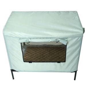 China Breathable 600D Elevated Canopy Dog Bed 32in Outdoor Dog Tent Bed wholesale