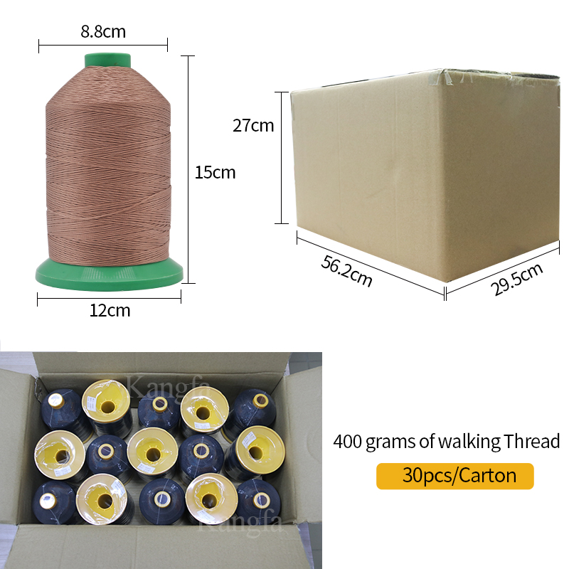 400g per roll 2mm Braided Thread 420D/16 Non Waxed Polyester Thread for Sewing Shoes
