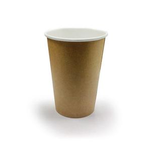 China Eco Friendly Double PE Coating Kraft Disposable Paper Coffee Cups wholesale