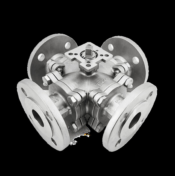 Durable Manual Four-Way Titanium Ball Valves Gr1 And Gr2 8-Inch Class 150 DN 15-250 For Water Supply