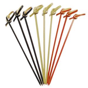 China Multicolor Party Bamboo Knot Picks , Nontoxic Bamboo Toothpicks With Knot wholesale