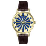 Waterproof Genuine Leather Quartz Watch Alloy Case For Ladies 3ATM