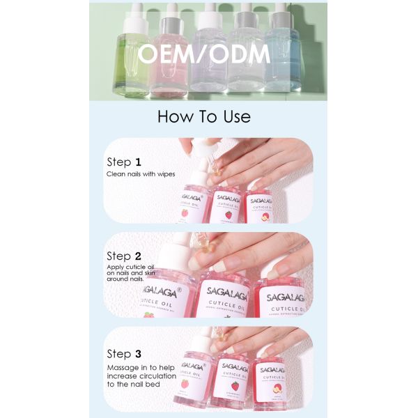 MSDS Certified Organic Vegan Natural Revitalizing Nail and Cuticle Repair Oil 20ml Eco-friendly Private Label