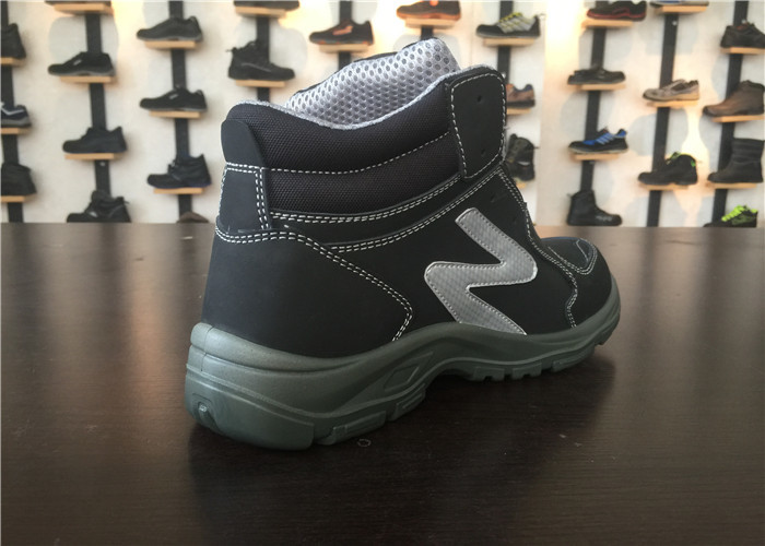 Anti Piercing Men Work Boots Standard S1 With Suede Leather / Nylon Cloth