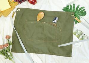 China Green Color Kitchen Cooking Apron Double Straps wholesale