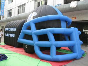China hot sale helmet inflatable tunnel,inflatable football tunnel wholesale