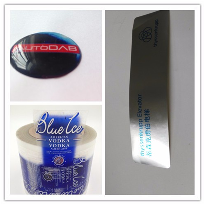 Waterproof Custom Gold Foil Tamper Proof Hologram Stickers