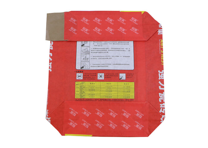 Brown Paper 25kg Kraft Paper Sack Block Bottom Valve Bag For Cement