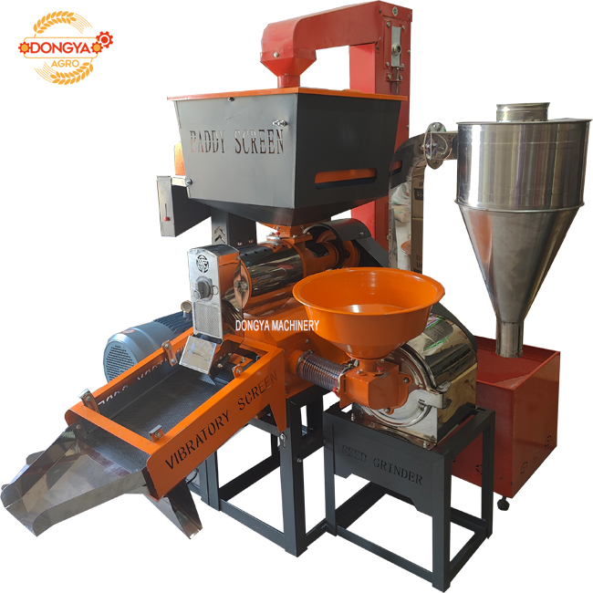 Stainless Steel Fine Bran Vibratory  Rice Mill Machine With Loading Lifter 650KG Per Hour