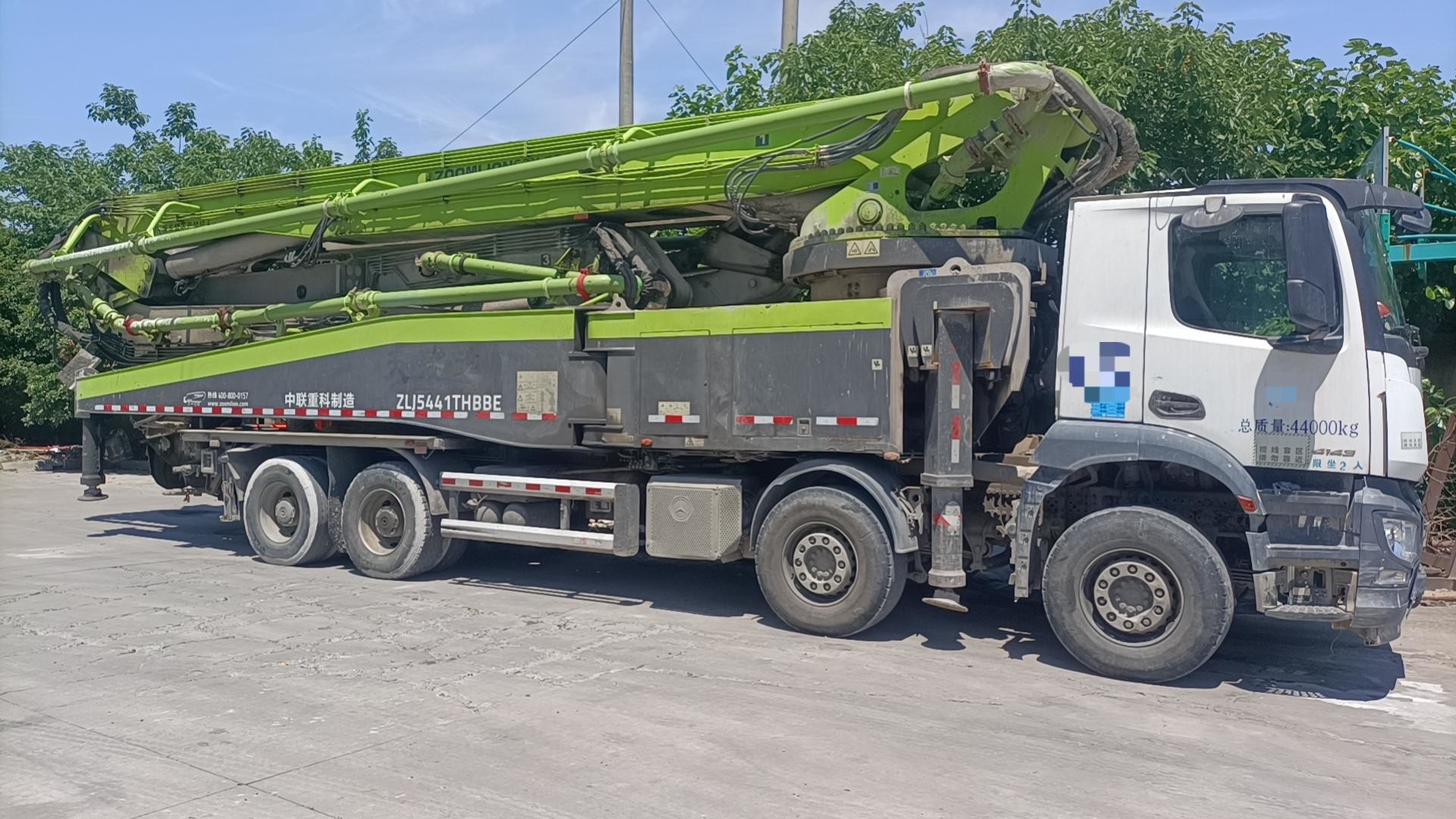 2020 62 Meters ZLJ5441THBBE Zoomlion Mercedes chassis Used Concrete Pump Truck Mixer