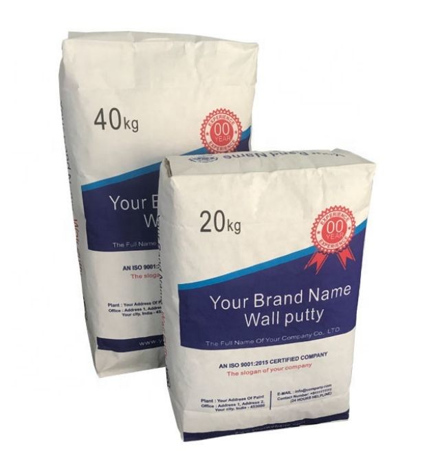 GMP Standard Pe Film Paper Industrial Paper Bags 20kg 25kg Packaging