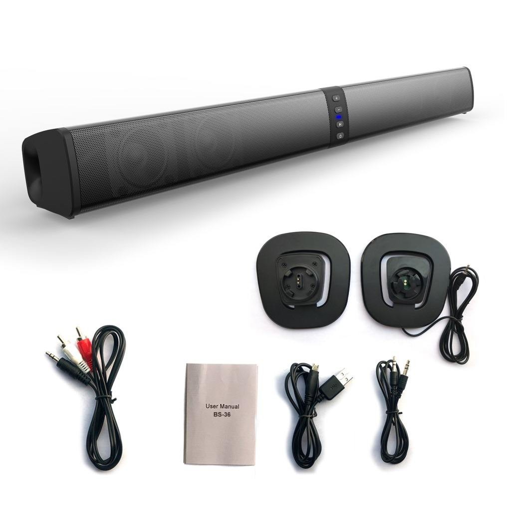 2.0 Channel Wireless Bluetooth Soundbar 80W With Remote Control