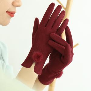China Fashion Red OEM 16x23cm Lady Motorcycle Gloves Cycling Winter Keep Warm wholesale