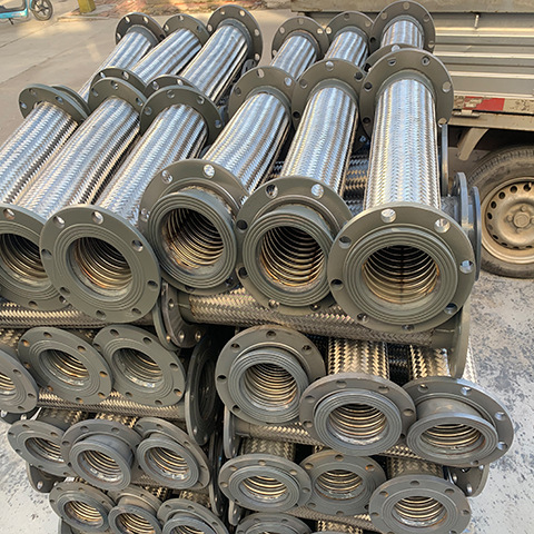 NXF Stainless Steel SS304/316 Wire Mesh Braided Hose Pipe Connection Flexible Bellow Metal Flange ANSI JIS ASME DIN ISO