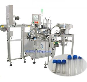 China Automatic vaccine/Cell sap / Virus Test Solution in glass bottle or pet bottle filling packing machine production line on sale