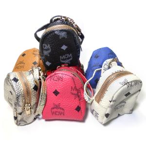 China Custom Glitter Leather Mini Backpack Keychain Nickle Plating wholesale