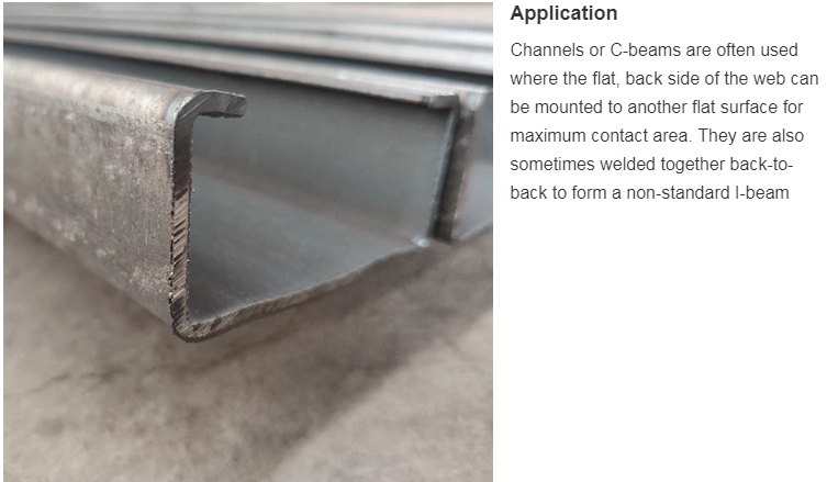 C140 SS400 Galvanized C Profile SGS Cold Rolled Steel Profiles Roof Structure