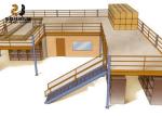 Powder Coating Industrial Mezzanine Floors / Structural Mezzanine Floor