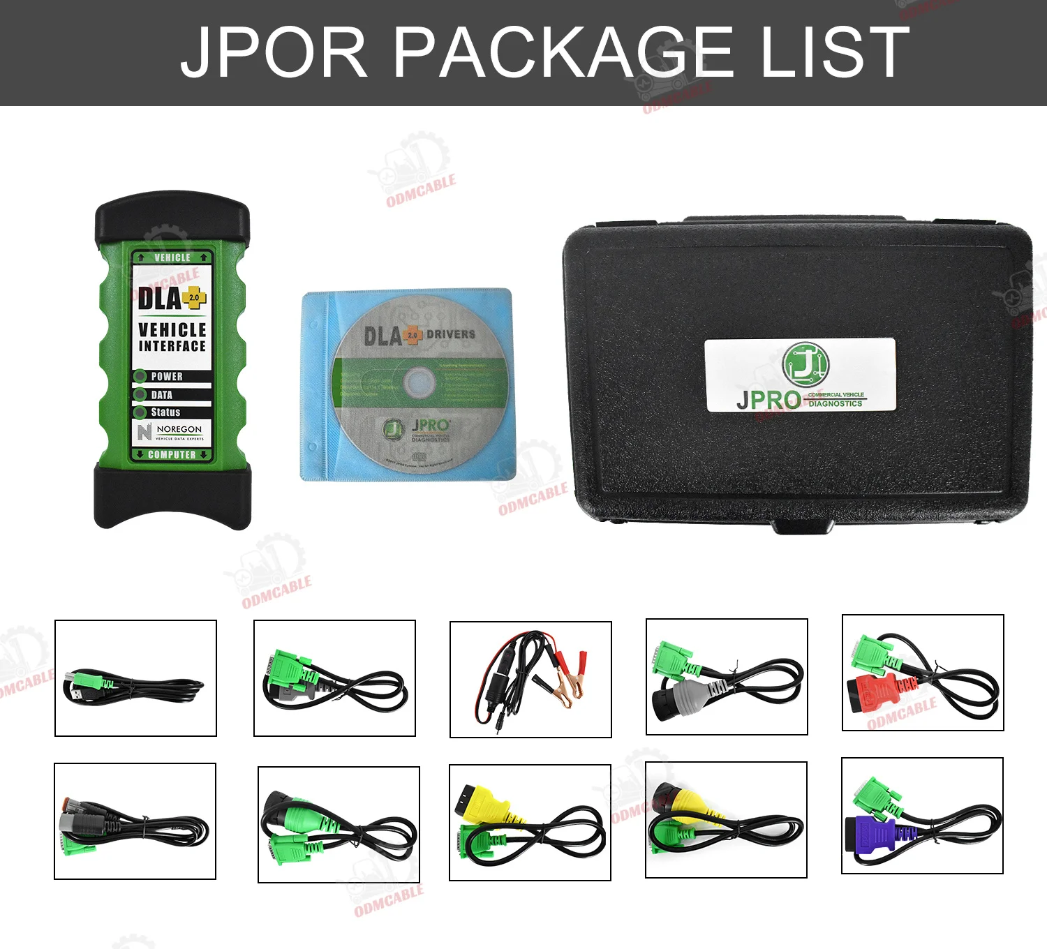 DLA+2.0 Vehicle Interface Diesel New 2024 Software Heavy Duty Truck Scanner Fleet Diagnostic Tool And CF19