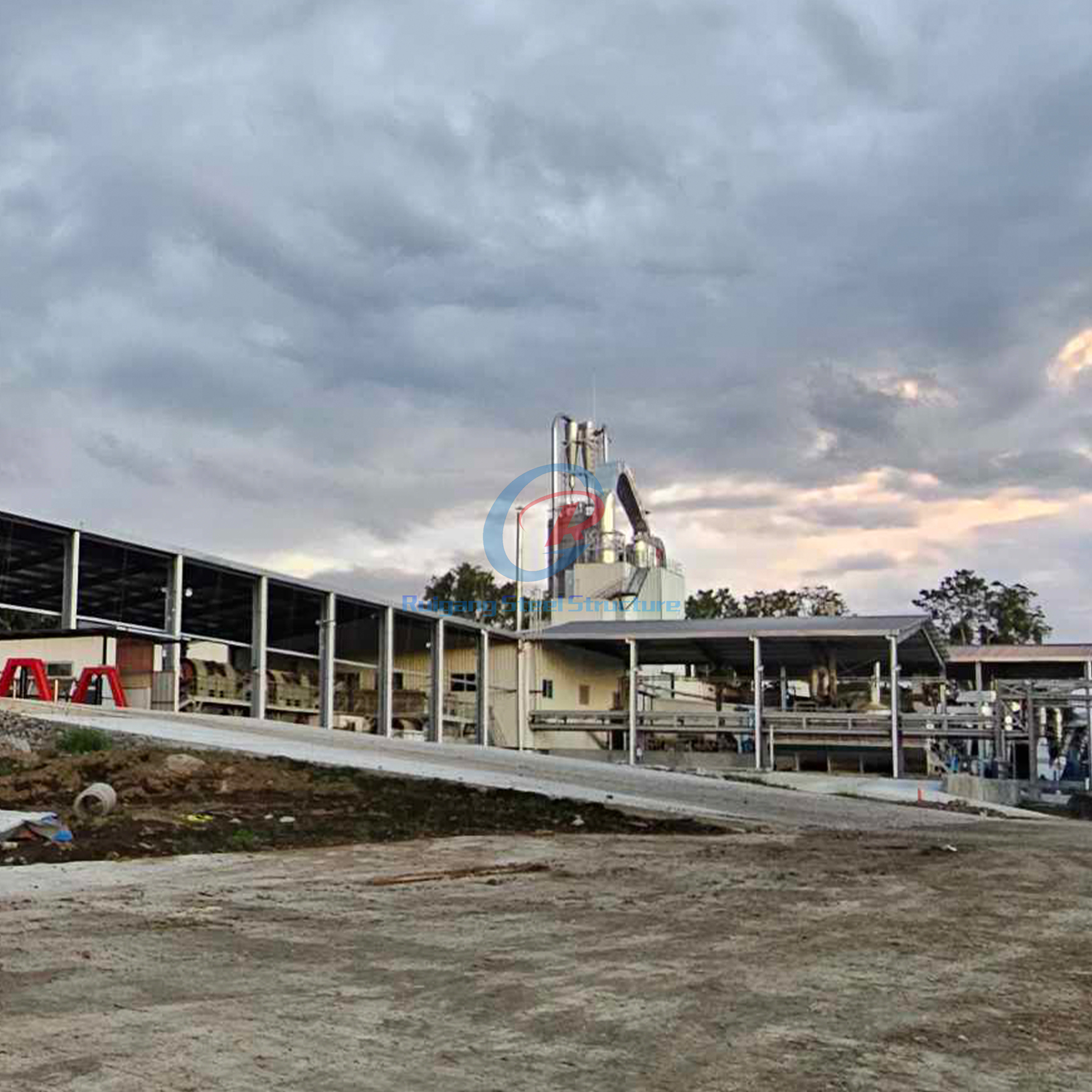 Prefab Prefabricated Steel Structure Hangar Workshop Building Warehouse With Large Span