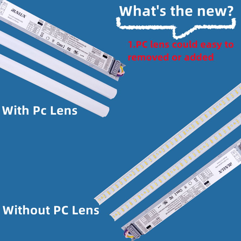 46W 4FT LED Magnetic Light Linear Lights 2 4 Troffer Retrofit Kit Light Solution